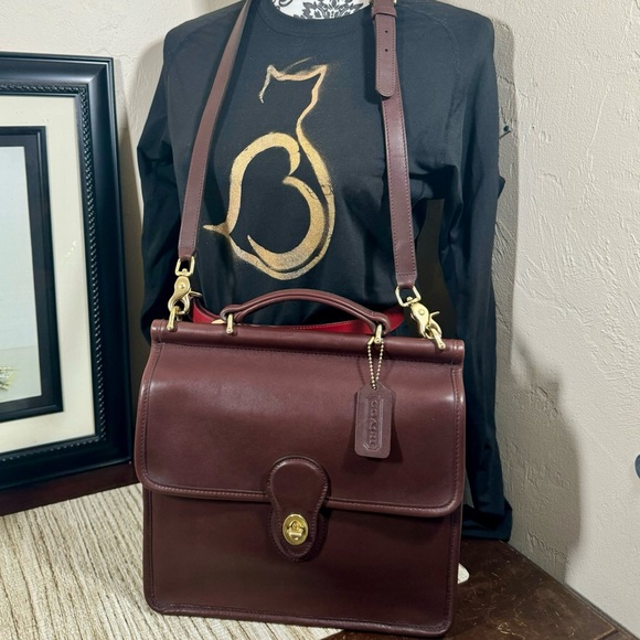 ❤️SOLD❤️Vintage Coach Mahogany Willis Bag 9927 Pristine - Picture 8 of 12